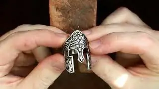 WARRIOR HELMET TOTEM STAINLESS STEEL RING