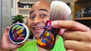 ASMR SHAVE NEW BRUSH, WIFE CHOICE SHAVE.