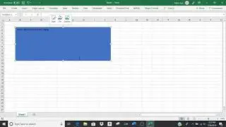 How to insert a text box in Excel and edit the properties