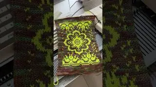 Pattern 71. Jacquard. Knitting machine Brother KH-930.