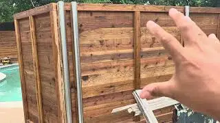 Horizontal Cedar Fence Completed! See the results! #cedarfence #fenceideas