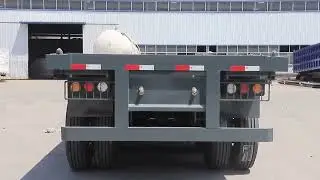 Flat bed container trailer