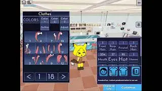 I ￼￼Customize ￼my avatar free but on a game on ￼Roblox that you can do it dose not save