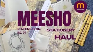 MEESHO FINDS | STATIONERY HAUL | STUDY AND JOURNALLING 