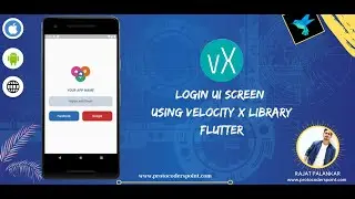 Login UI Screen using Velocity X Library Flutter - @HelloCodepur