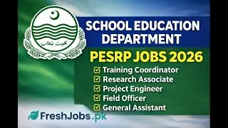 PESRP Punjab Jobs 2026 | School Education Department Punjab Latest Vacancies