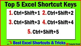 Top 5 Keyboard Shortcuts Every Pro User Must Know (Boost Productivity Fast!) || Excel Shortcut Keys