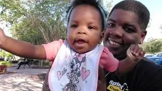 Ep2 Lunch With Daddy| Isabelle FIRST time Moving in walker  |Caught Crawling