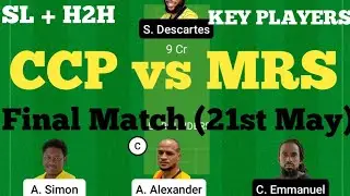 CCP vs MRS Dream11 Prediction Today's Match | CCP vs MRS Dream11 Team | MRS vs CCP Dream11 2022.