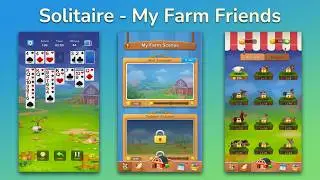 Solitaire - My Farm Friends (by Solitaire Aquarium) - offline classic card game for Android and iOS.