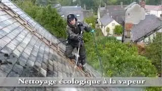 Traitement de toiture sur ardoises fibrociment par UAB RENOVATION