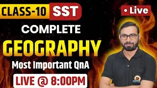 RBSE Class 10 SST Most Important QnA for Half Yearly Exam 2025 | Class 10 Geography Imo QnA