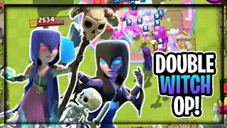 Best Golem Double Witch Deck || Clash Royale