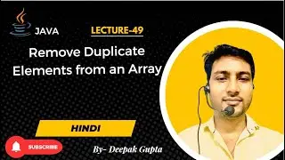 Core Java part49.Java Program to Remove Duplicate Elements from an Array#java #javaarrays #javaloops