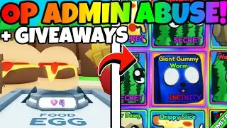 🔴OP ADMIN ABUSE and INSANE GIVEAWAYS LIVE in Bubble Gum Simulator INFINITY