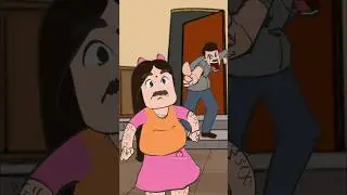 Смешные моменты отца и дочери 😂 | Семейная комедия | 2D анимация #ytshorts #funny #father