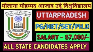 Maulana Mohammed Azad National Urdu University vacancy 2026/Assistant professor vacancy 2026