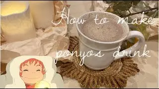 how to make the milk tea drink from Ponyo|simple and easy|honeybear