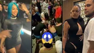 Yailin  y la insuperable se pelean en una discoteca 