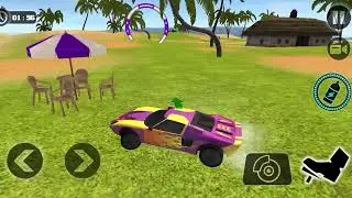 Floating Water Surfer Car Driving   Beach Racing 008