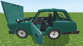 LADA classic Zhiguli addon in Minecraft PE - CAR MOD MCPE