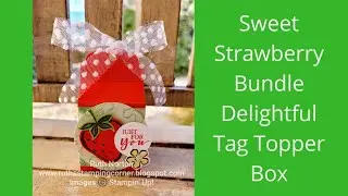 Stampin' Up! Sweet Strawberry Delightful Tag Topper Box