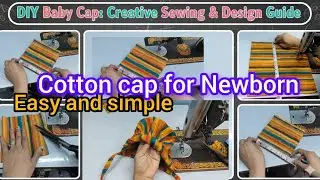 👋 Welcome! Easy Newborn Baby Cap👶Soft Cotton Fabric🌸 |Full Cutting & Stitching Tutorial✂️#viral #cap