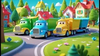 Toy Trucks Go Rumble Rumble Rumble | English Nursery Rhyme | Kids Songs | Baby Music