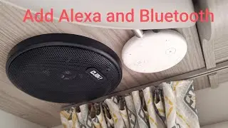 Adding Alexa and Bluetooth in your caravan or motorhome. No drilling or wiring alterations.