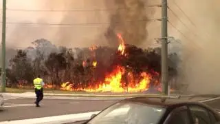 Fire Footage - Lake Munmorah 17/10/13