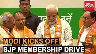PM Narendra Modi Launches BJP Membership Drive In Varanasi