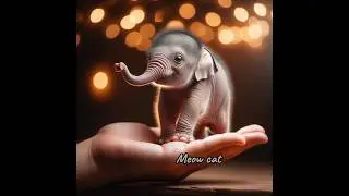 Tiny Elephant in Man's Hand 🐘Funniest Elephant Video | Must Watch! #TinyElephant #FunnyAnimals#short