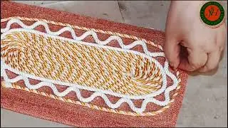 1Big & 3 Mini Trays By Cardboard And Rope/Rope Craft/Cardboard Craft/Recycle Craft Ideas