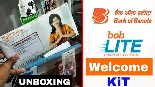 Bank of Baroda Welcome Kit Unboxing | Bob Lite Current Account Welcome kit Unboxing | Bank of Baroda