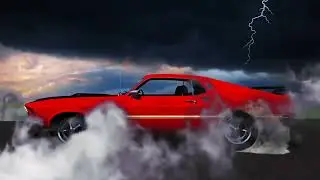 1969 Mustang Mach I Burnout