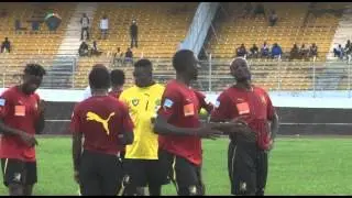 Samuel Eto'o training with Cameroon