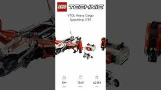 PREVIEW: LEGO Technic, VTOL Heavy Cargo Spaceship LT81, Set 42181, LEGO 2024