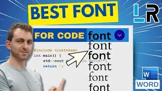 MS Word: Best font for code ✅ 1 MINUTE