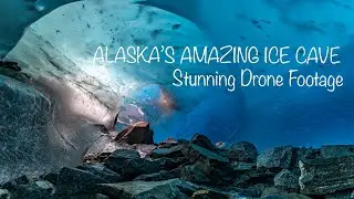 Flying DJI Mini 4 Pro Inside an Alaskan Ice Cave - 4K Cinematic Drone Footage
