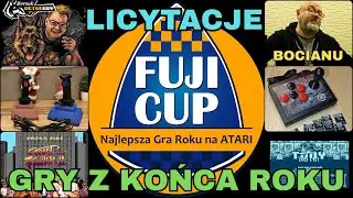 Borsuk Retro Gry TV: ATARI XL/XE -FUJICUP 2025 -Gry z Końca Roku +Licytacje (Joycart, Enjoy) Bocianu
