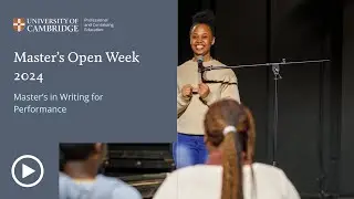 Writing for Performance Course Information Session - MSt Virtual Open Week 2024