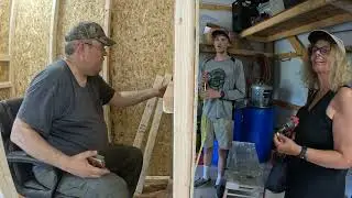 Building a deer stand-- The windows
