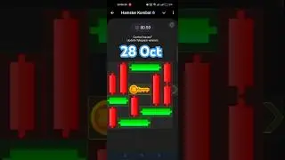 Hamster Kombat Mini Game 28 October (puzzle solved).
