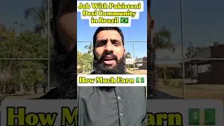 Pakistani Work in Brazil #brazilvisa #jobs #workinbrazil #viral. #fyp #desi  #abroad #salary