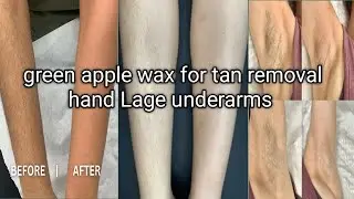 Tan removal hand Lage underarms green 🍏 apple wax kaise kare step by step| Live Stream 🤗