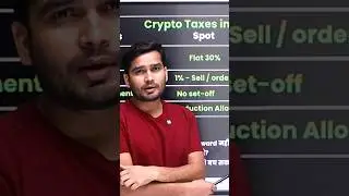 Crypto Tax in India | Save 30% Tax | Bank Freeze & Tax Notice TRAP 😱 #CryptoTax #shorts