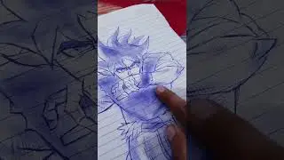 Goku Pen Rage ✍️🔥 #animedrawing #goku #shorts