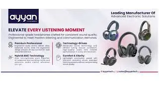 Immersive Sound, Refined Design. I Headphones I Ayyan Innovations.