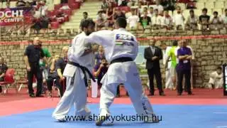 Gábor Rózsa vs Mammadov Etibar - EUROPEAN SHINKYOKUSHIN KARATE CHAMPIONSHIP, 2014 BAKU