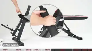 FLYBIRD Adjustable Weight Bench Assembly Video FB 24MSD